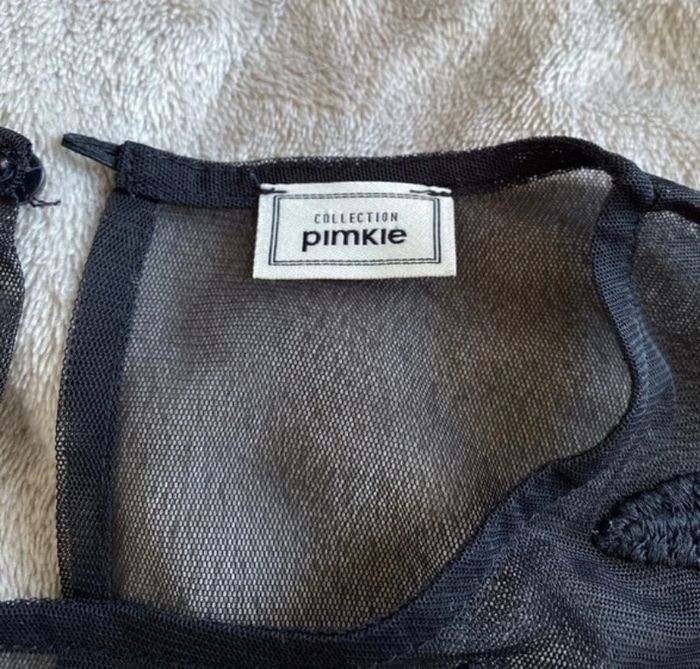 Haut dentelle noir doublé - photo numéro 4