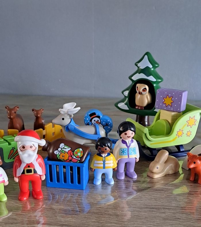 Playmobil 123 calendrier avent. (Le père Noël animaux de la forêt - photo numéro 2