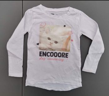 Tee-shirt ML 4 ans fille Gémo