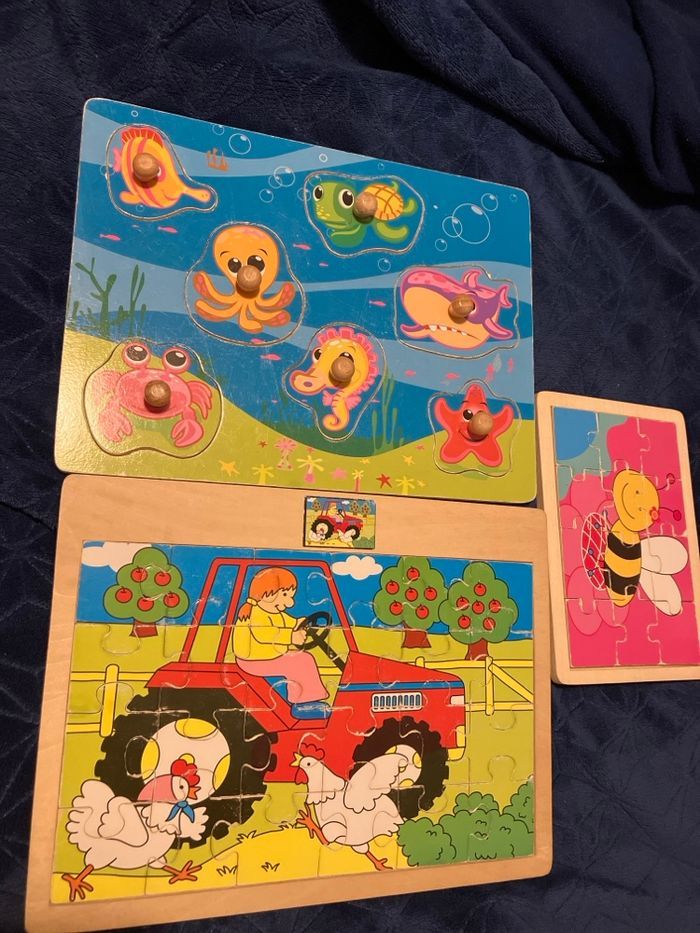Lot 3 puzzles - photo numéro 2