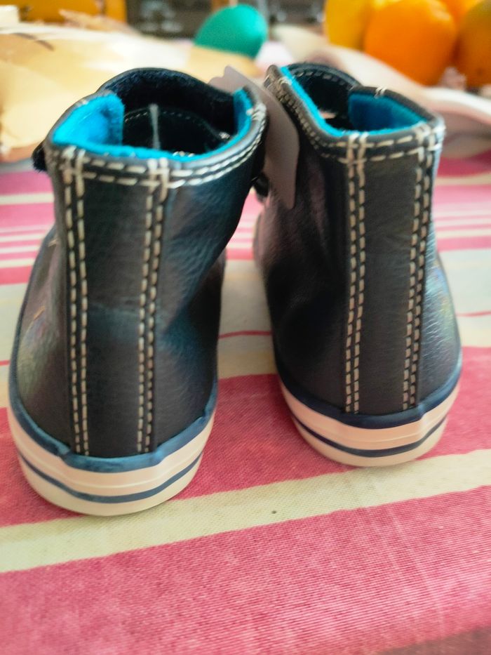 Bottines baskets type converse Saxo Blues 21 bébé - photo numéro 5