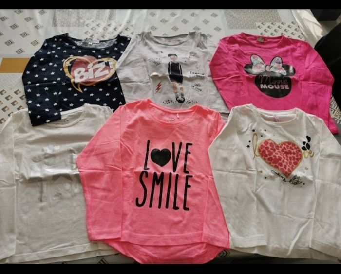 Lot de 6 tee shirt manches longues