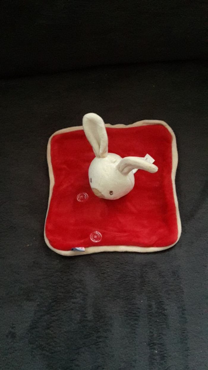 Doudou carré lapin - Sucre d'orge - photo numéro 3
