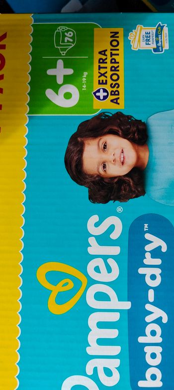 Couche pampers taille6+couche pampers taille06+