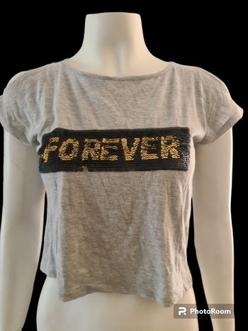 Tee shirt à sequins réversible