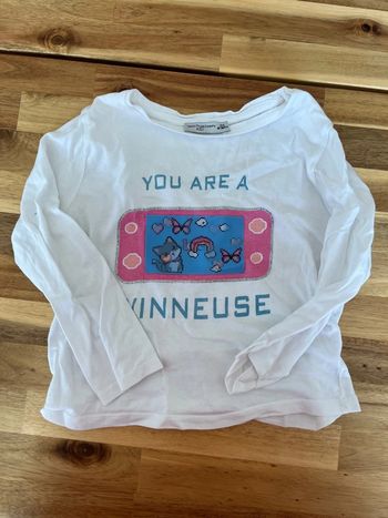 T-shirt blanc 4 ans