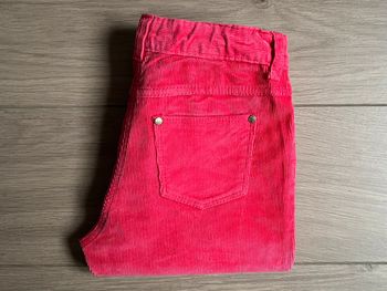 Pantalon en velours rose avec taille ajustable sérigraphié Petit bateau T-6 ans