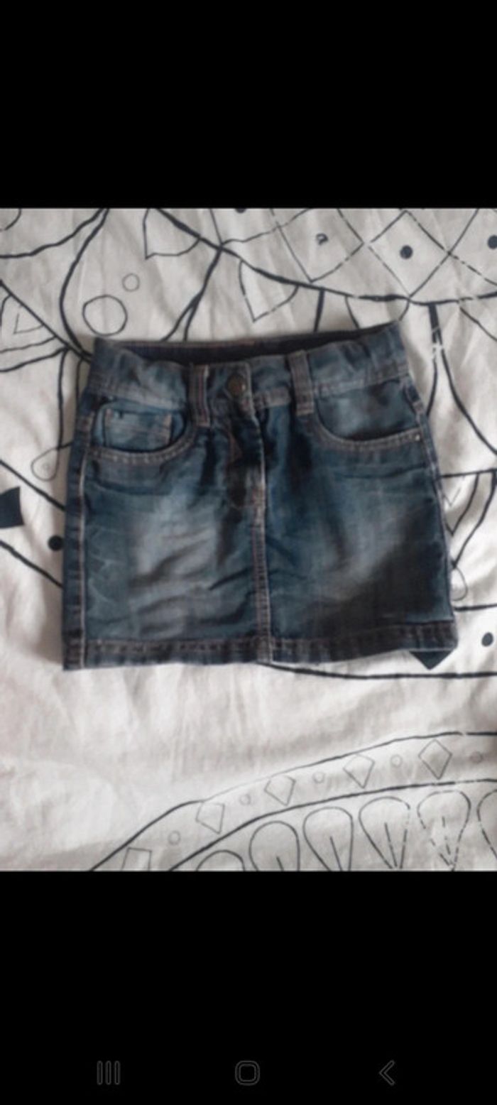 Mini jupe en jean 5 ans tao