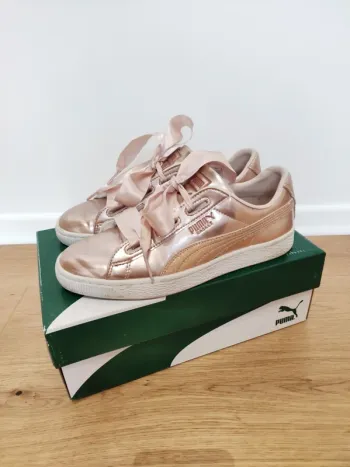Sneaker Puma rose gold lacets satinée - 38 - très bon état