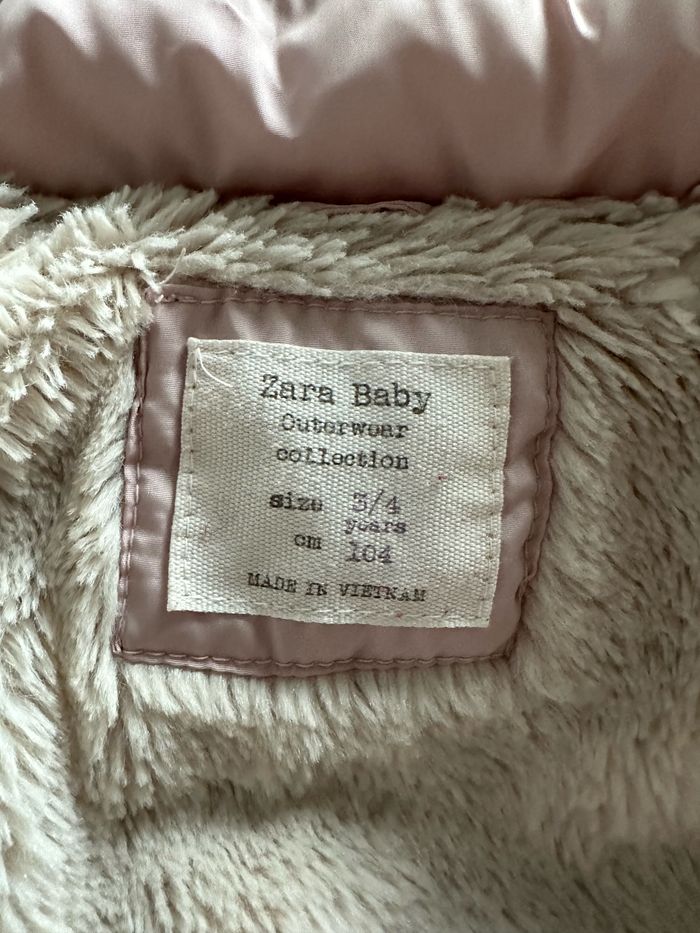 Manteau Zara rose pale 3/4 ans - photo numéro 7