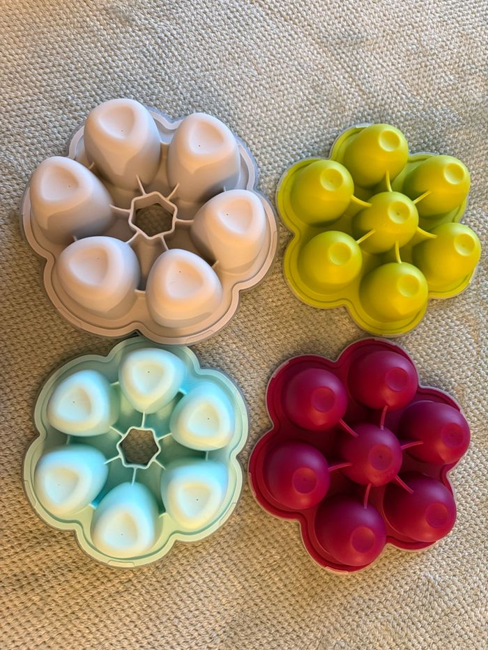 🍼 Lot complet de 4 moules multiportions Béaba en silicone (2x60 ml, 90 ml et 150 ml) - photo numéro 3