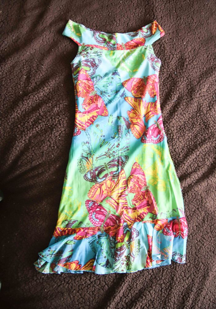 Robe vintage motifs papilons