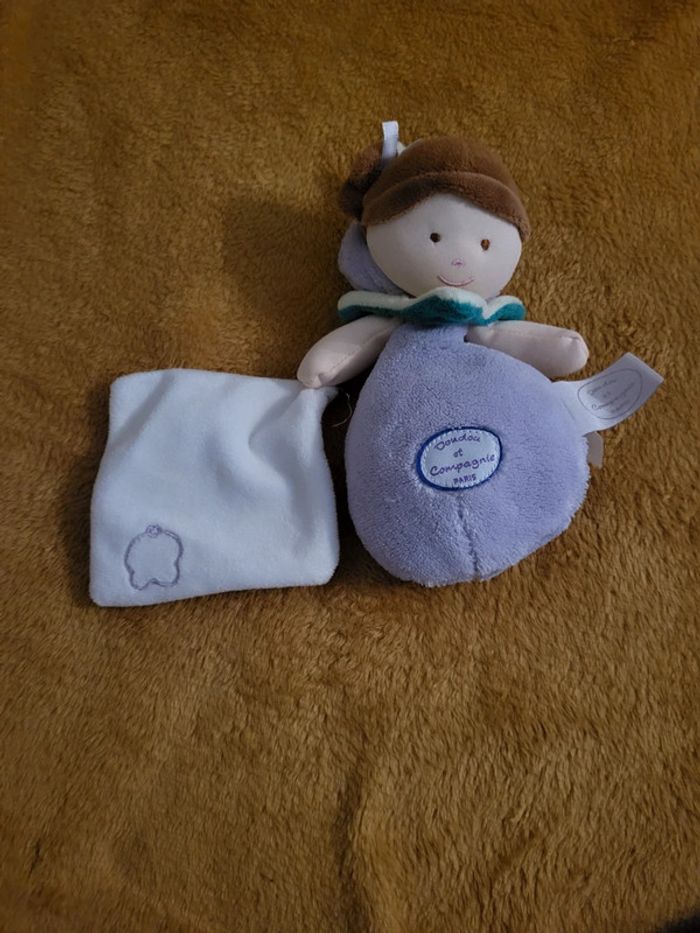 Peluche poupée mouchoir mûre - photo numéro 2