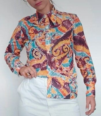 Chemise colorée chic douce et vintage 38/40