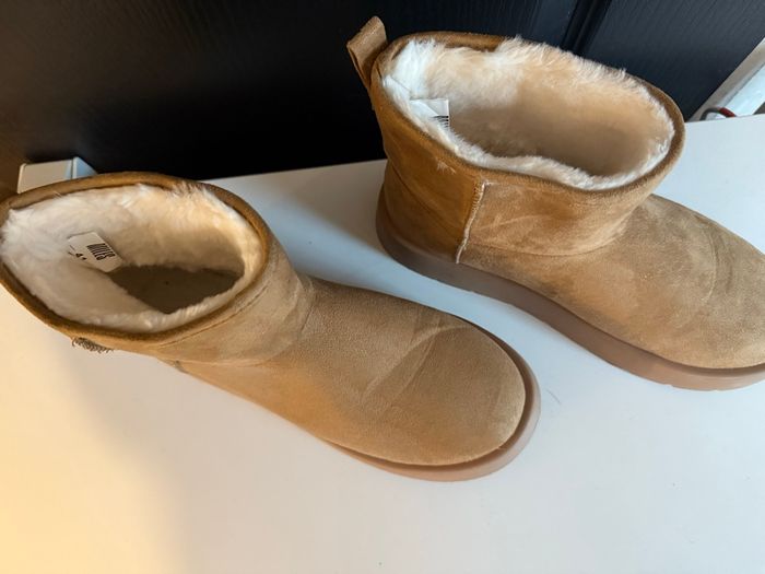 Bottines fourrées camel à semelle épaisse - photo numéro 2