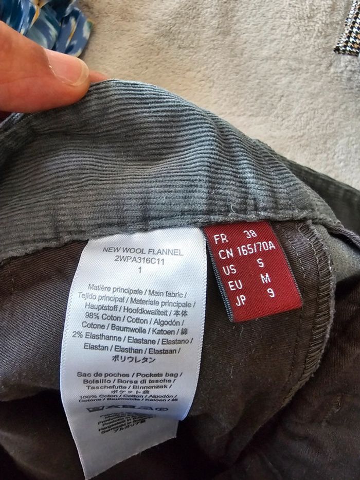 Pantalon velours côtelé Comptoir des cotonniers Taille 38 - photo numéro 5