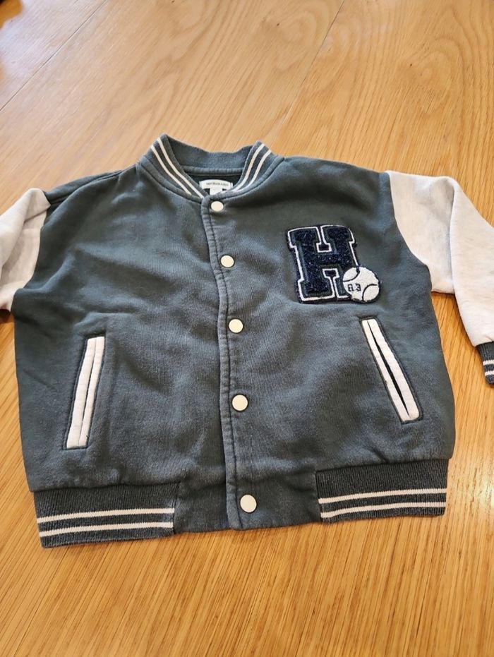 Veste gilet teddy vert foncé - photo numéro 3