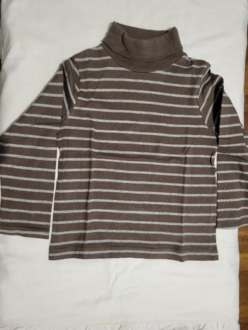 1 tee-shirt manche longue à col roulé garçon 5 ans 