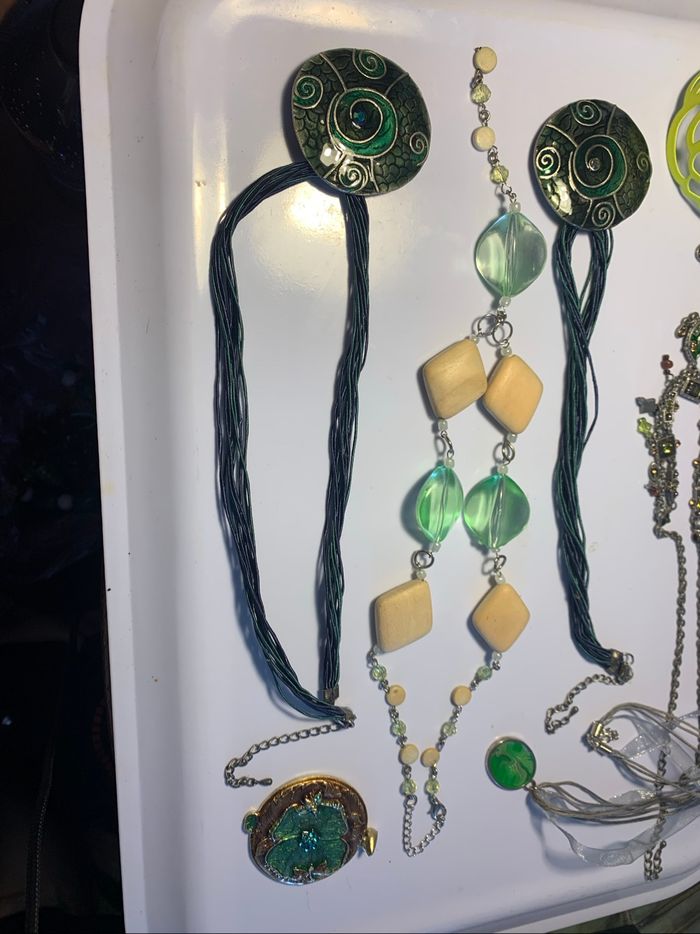 Gros lot bijoux verts ( voir descriptif) - photo numéro 10