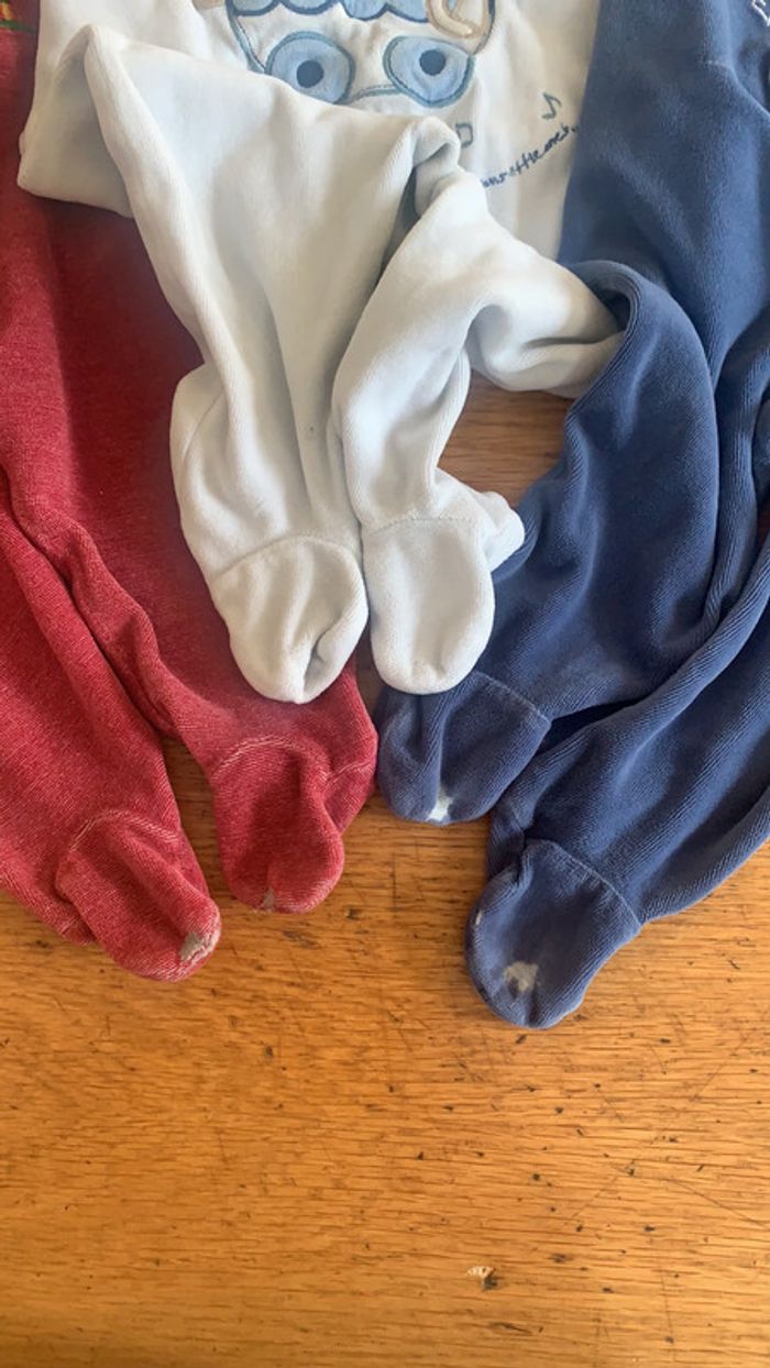 Lot 3 grenouillères 9 mois - photo numéro 2