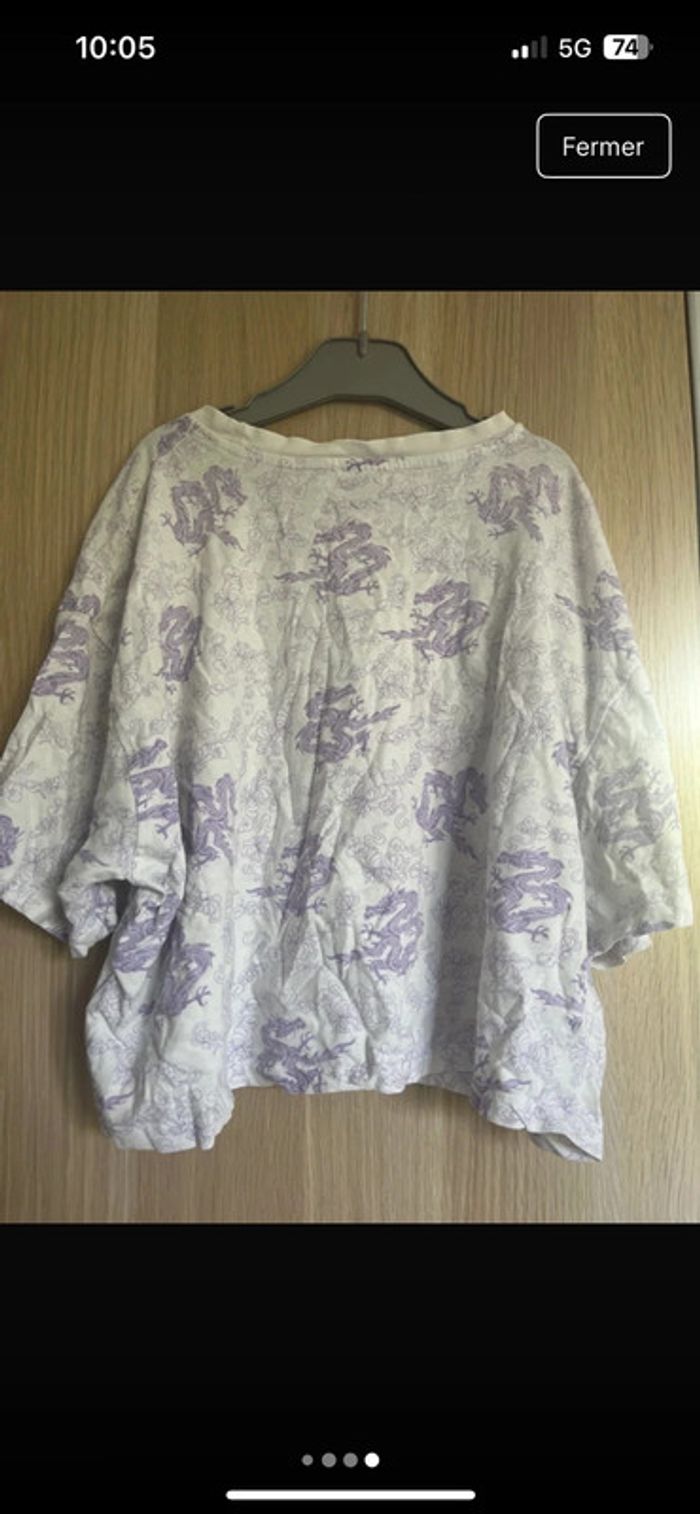 Tee shirt dragons violets - photo numéro 4