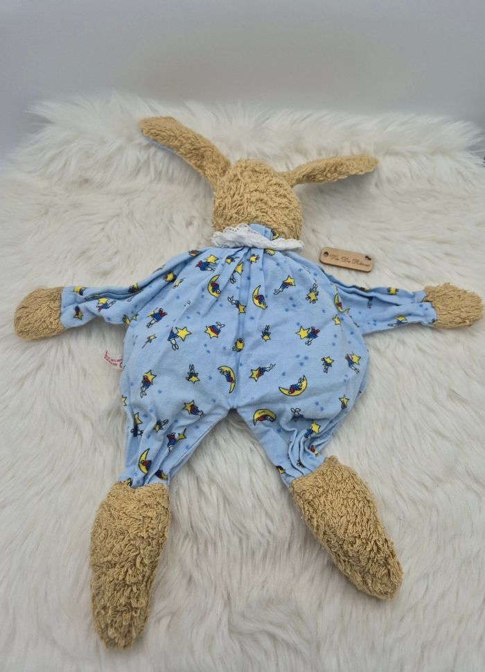 Doudou peluche Beige Bleu Clair Col Käthe Kruse - photo numéro 3