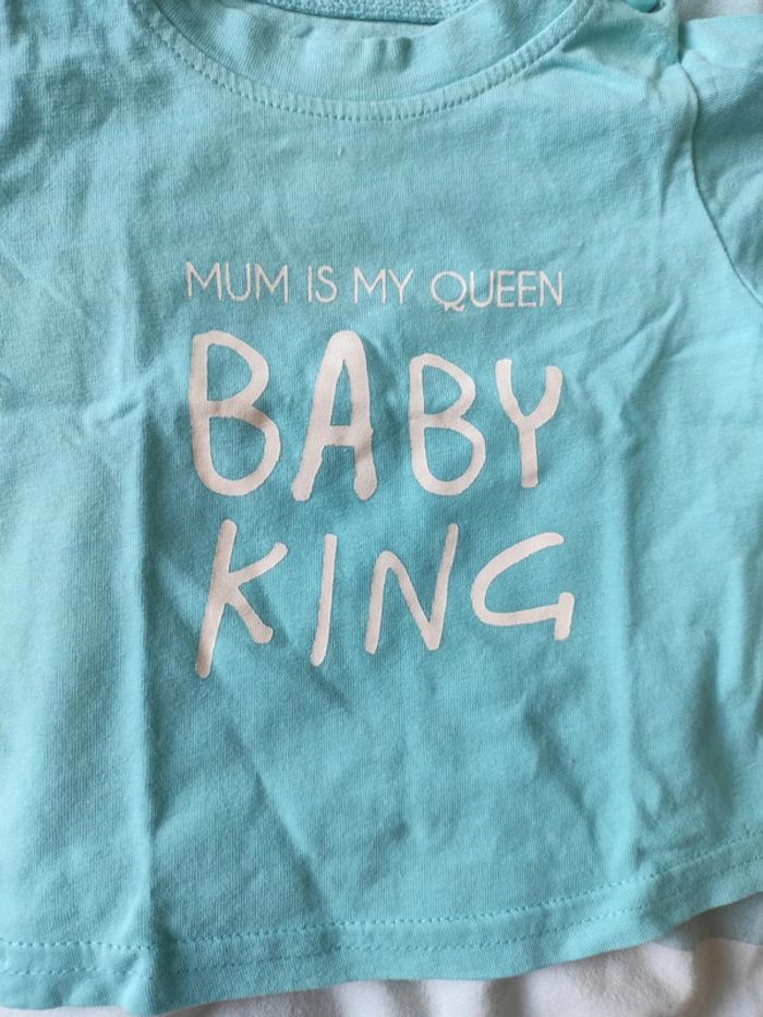 Tee shirt manche courte baby king - photo numéro 2