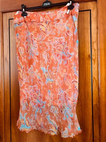 Jupe d’été orange 44