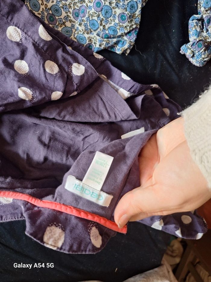 Lot 4 chemisier fille 12 mois - photo numéro 5