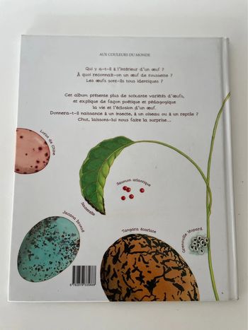 Livre histoire d’un œuf