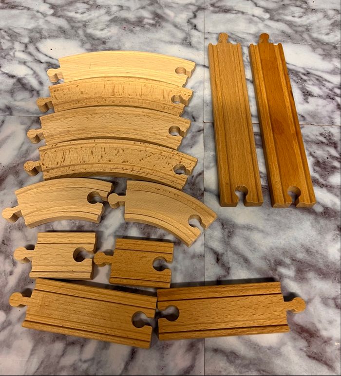 Lot de 12 rails Brio
