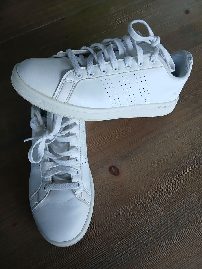 Baskets Cloudfoam running blanc & vert 42 -  Adidas