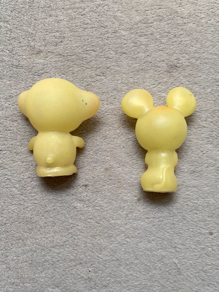 Lot de 2 anciennes figurines vintage luminou éléphant et lapin - photo numéro 4