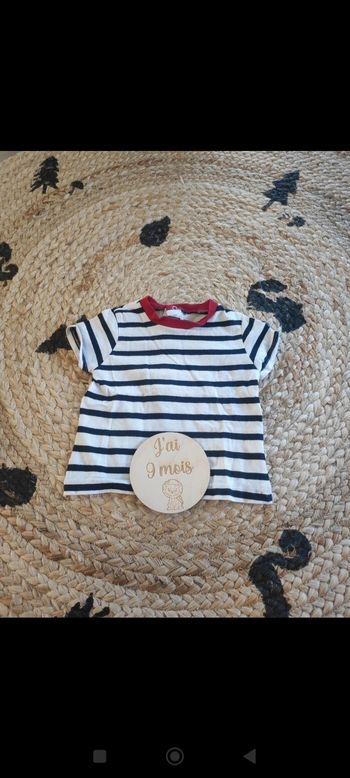 Tee shirt garçon 9 mois