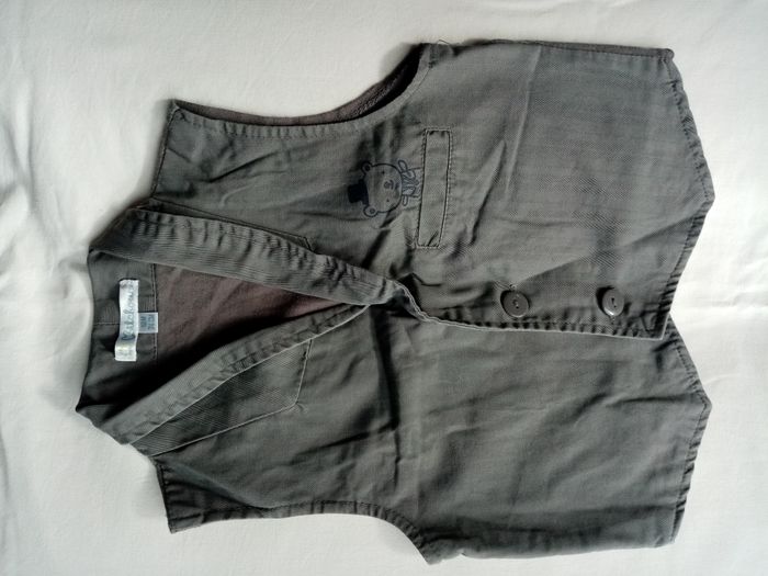 Ensemble costume pantalon et gilet 12 mois - photo numéro 2