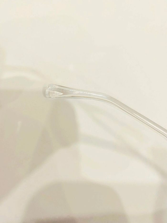 Lunette de soleil mixte transparente verres bleus dégradés UV protection taille moyenne - photo numéro 5