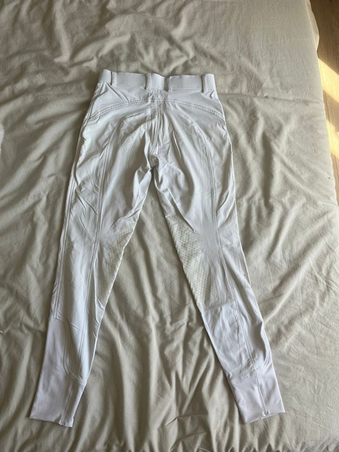 pantalon équitation blanc equitheme xs - photo numéro 3