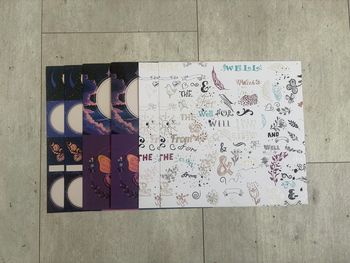 Lot de feuilles pour scrapbooking lot 1