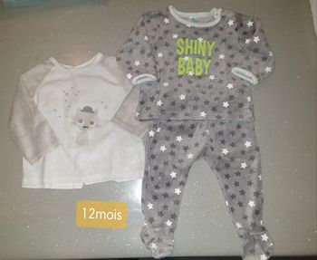 Pyjama 2 pièces 12mois