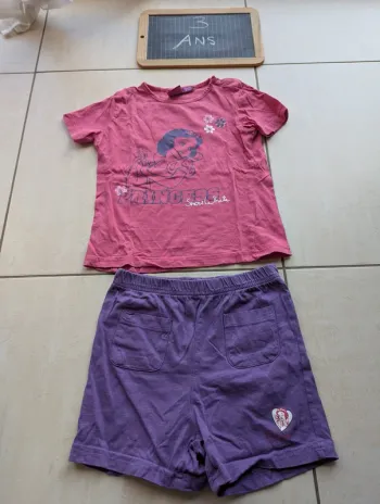 pyjashort 2 pièces disney 3-4 ans