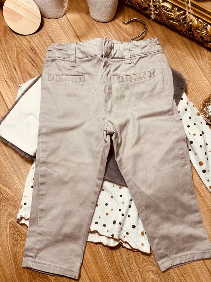 Taille 12 mois tenue 3p fille multimarque gris et or * poids * 🎀 - photo numéro 4