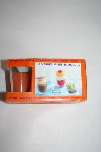 Lot de 6 verres mises en bouche