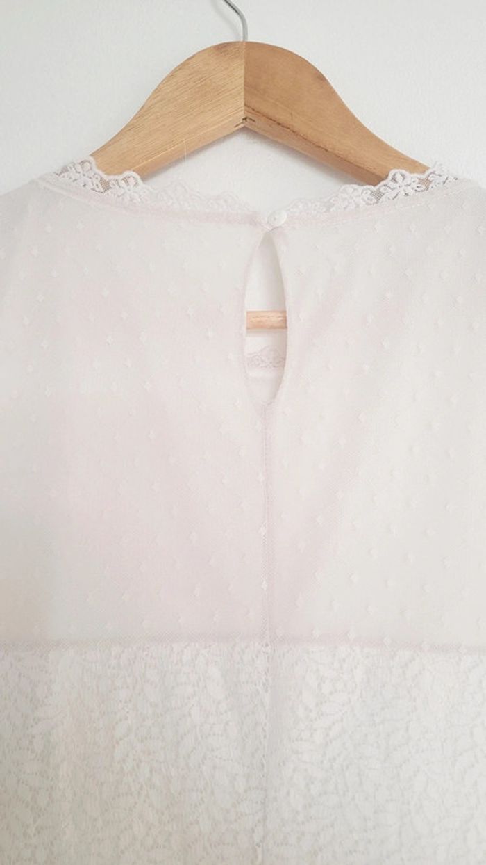 Magnifique robe en dentelle blanche Promod taille S - photo numéro 4