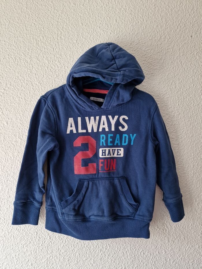 sweat bleu Okaïdi