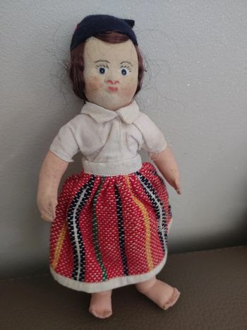 poupée chiffon fait main ancienne