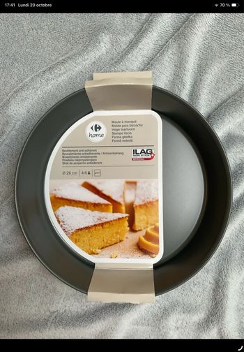 Moule à manqué ø26cm Carrefour Home gris neuf