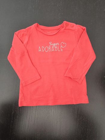 T-shirt manches longues 12 mois