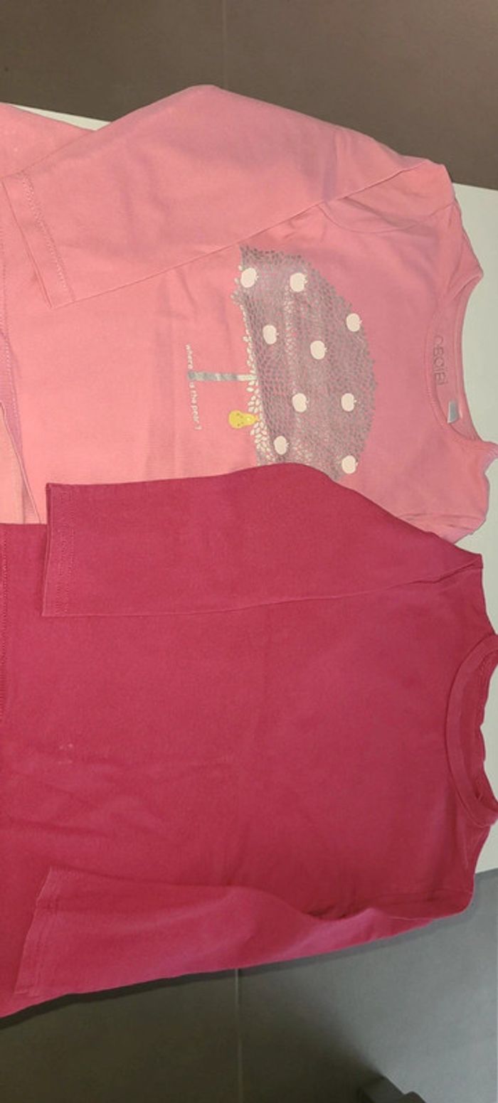Lot 2 t-shirt manches longues fille 3 ans 36 mois