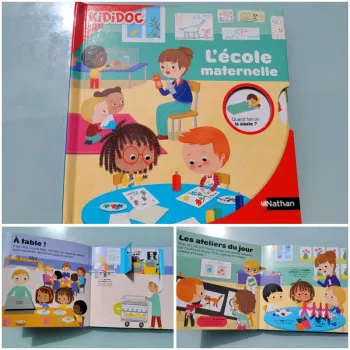 Livre animé de flaps, tirettes.. Kididoc 🎨 L'école maternelle 🛝