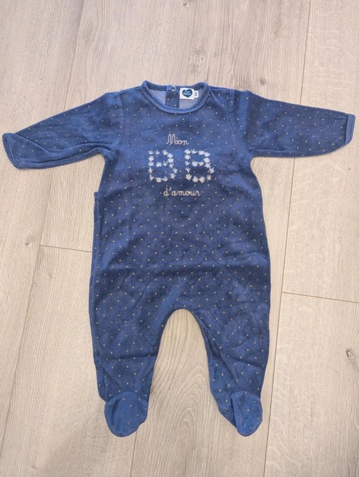 Pyjama velours 9 mois